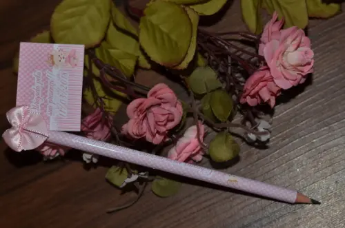 Lápis Personalizado com Laço e Tag