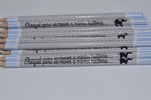 Lápis Personalizado Elefante Chevron