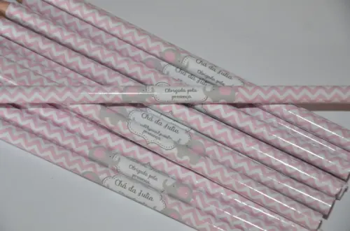Lápis Personalizado Elefante Chevron