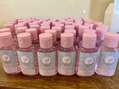 Lembrancinha Álcool em Gel Passarinho