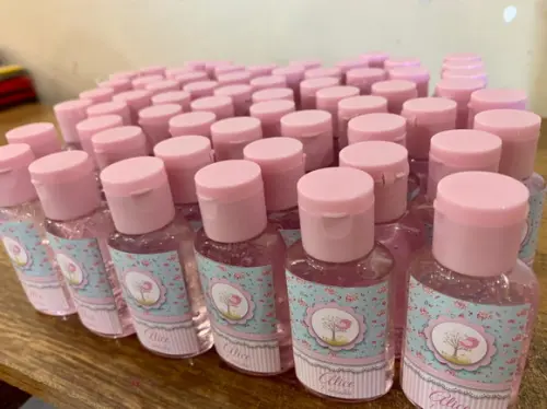Lembrancinha Álcool em Gel Passarinho