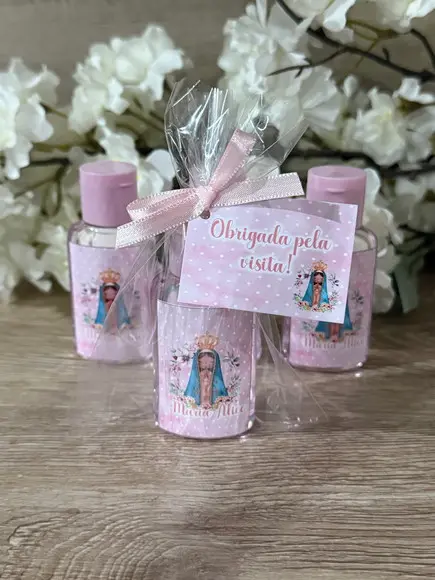 Lembrancinha Álcool Gel Santinha