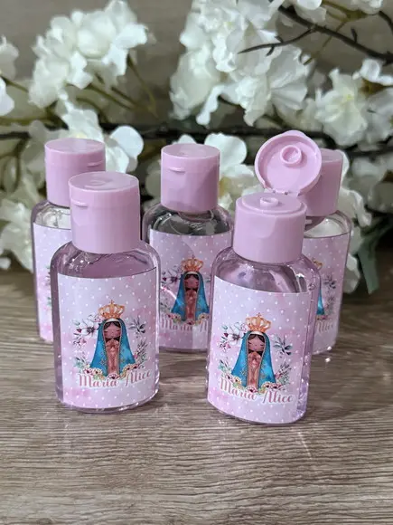 Lembrancinha Álcool Gel Santinha