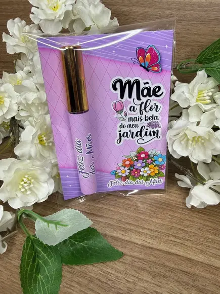 Lip Gloss com Card Personalizado Dia das Mães