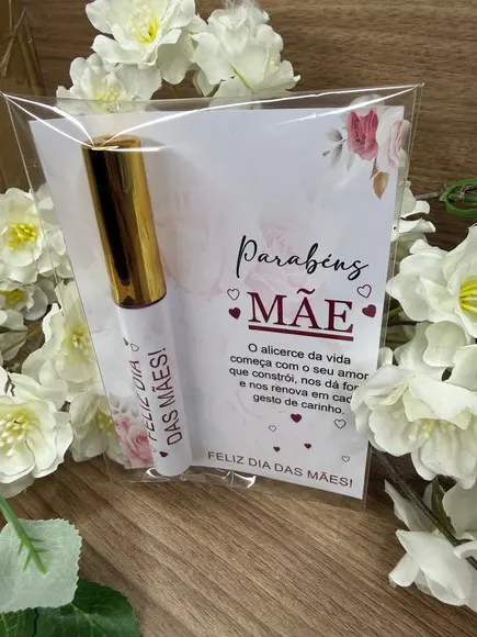 Lip Gloss com Card Personalizado Dia das Mães