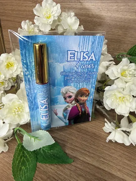 Lip Gloss com Card Personalizado Frozen