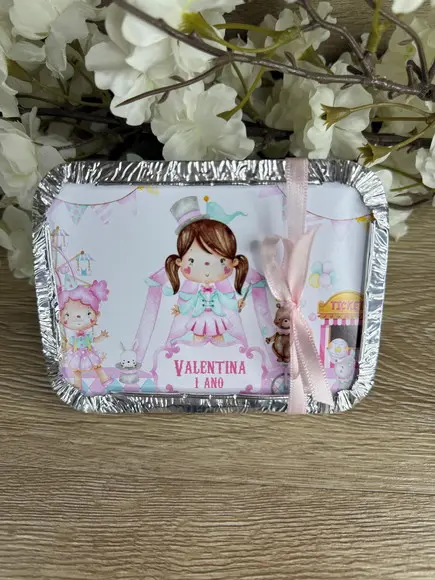 Marmitinha Personalizada 250g Circo Rosa