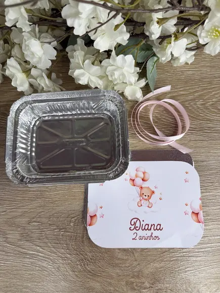 Marmitinha Personalizada 250g Ursa Balão