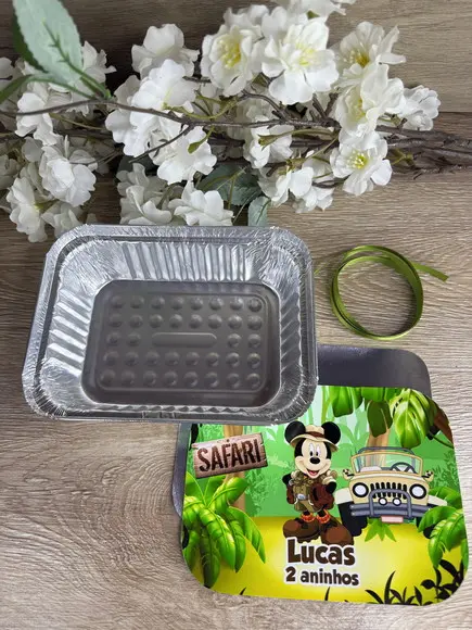 Marmitinha Personalizada Mickey Safari 500g