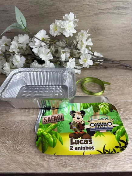 Marmitinha Personalizada Mickey Safari 500g