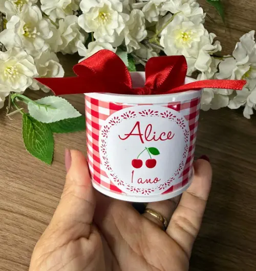 Mini Tubolata Personalizado Cereja