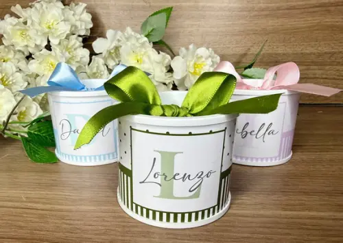 Mini Tubolata Personalizada para Maternidade/chá de Bebê