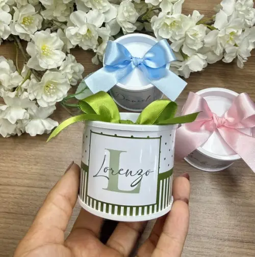 Mini Tubolata Personalizada para Maternidade/chá de Bebê