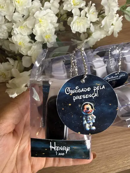 Relógio Digital Infantil com Caixinha Per. Mickey Astronauta