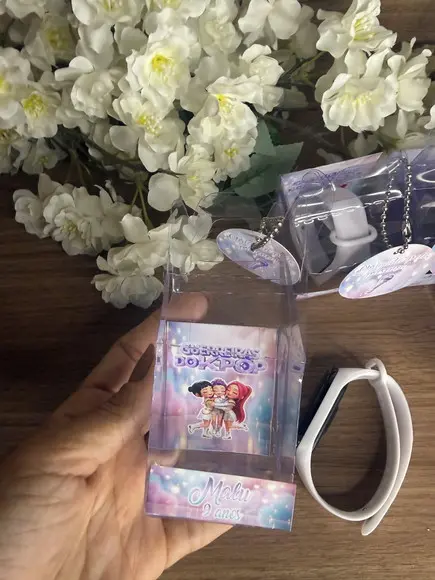 Relógio Digital Infantil com Caixinha Pers. Guerreiras K-pop