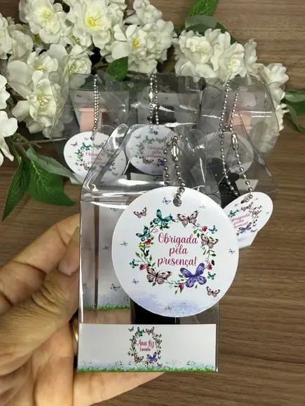 Relógio Digital Infantil com Caixinha Personaliz. Borboletas
