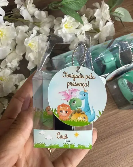 Relógio Digital Infantil com Caixinha Personaliz. Dino Baby