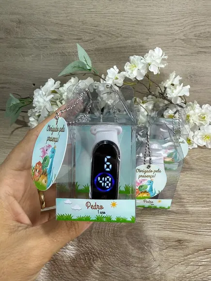 Relógio Digital Infantil com Caixinha Personalizada