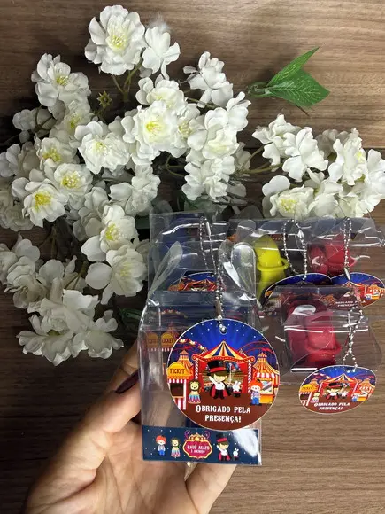 Relógio Digital Infantil com Caixinha Personalizada Circo