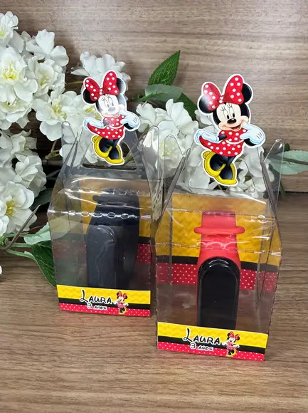 Relógio Digital Infantil com Caixinha Personalizada Minnie