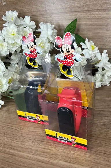 Relógio Digital Infantil com Caixinha Personalizada Minnie