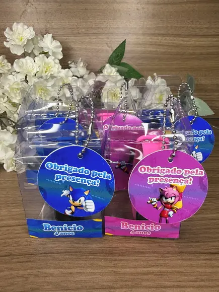 Relógio Digital Infantil com Caixinha Personalizada Sonic