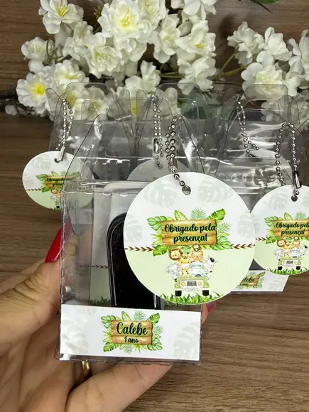 Relógio Digital Infantil com Caixinha Personalizada Safari
