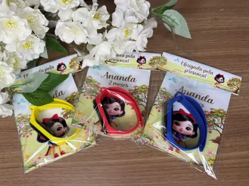 Relógio Digital Infantil Personalizado Branca de Neve