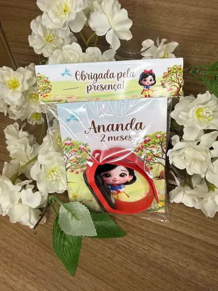 Relógio Digital Infantil Personalizado Branca de Neve