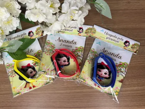 Relógio Digital Infantil Personalizado Branca de Neve