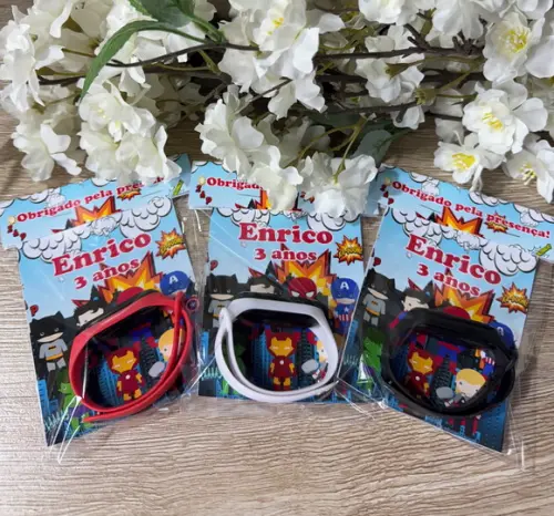 Relógio Digital Infantil Personalizado Heróis