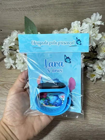 Relógio Digital Infantil Personalizado Stitch