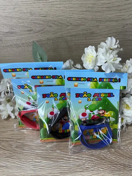 Relógio Digital Infantil Personalizado Super Mario