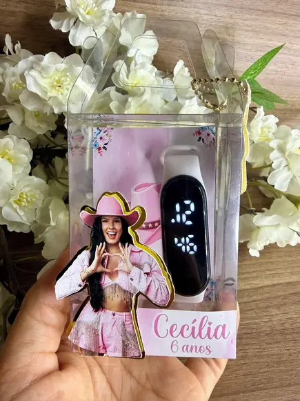 Relógio Digital Luxo com Caixa Personalizada Ana Castela