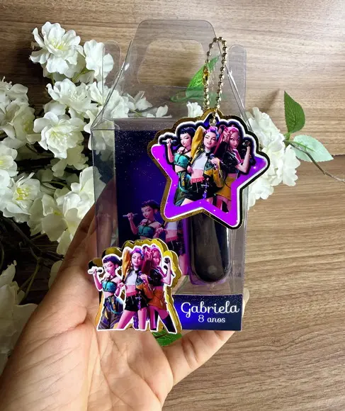 Relógio Digital Luxo com Caixa Personalizada Guerreiras Kpop
