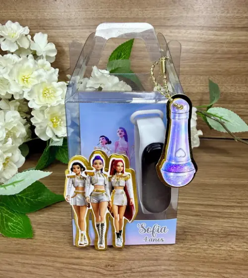 Relógio Digital Luxo com Caixa Personalizada Guerreiras Kpop