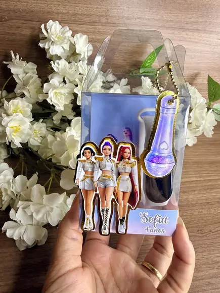 Relógio Digital Luxo com Caixa Personalizada Guerreiras Kpop