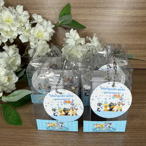 Relógio Infantil com Caixinha Personalizada Baby Loney Tunes