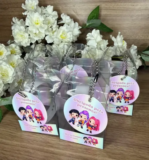 Relógio Infantil com Caixinha Personalizada Guerreiras K-pop