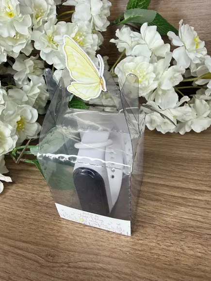 Relógio Infantil com Caixinha Personalizada Jardim Borboleta