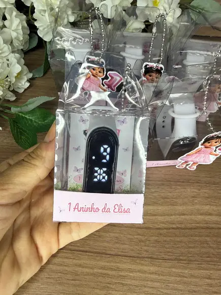 Relógio Infantil com Caixinha Personalizada Mascotinha