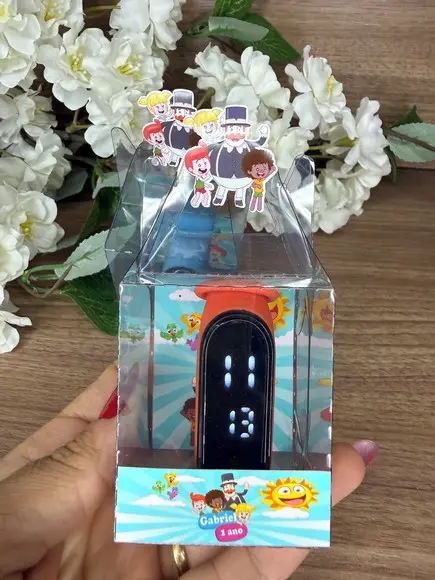 Relógio Infantil com Caixinha Personalizada Mundo Bita