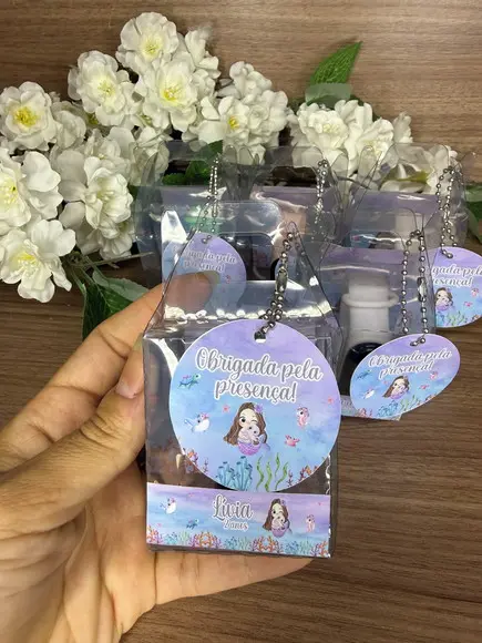 Relógio Infantil com Caixinha Personalizada Sereia