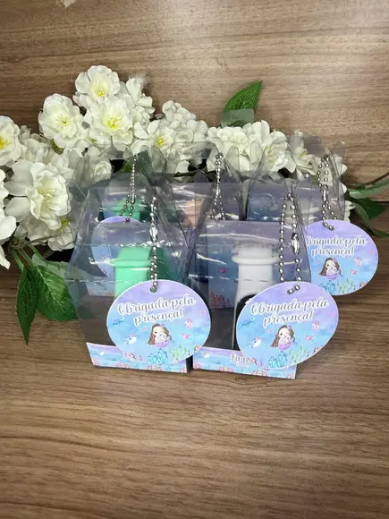 Relógio Infantil com Caixinha Personalizada Sereia