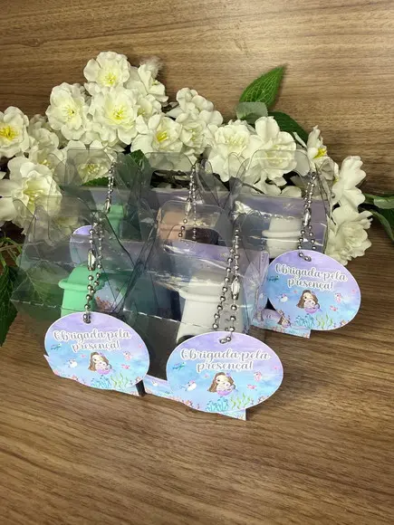 Relógio Infantil com Caixinha Personalizada Sereia