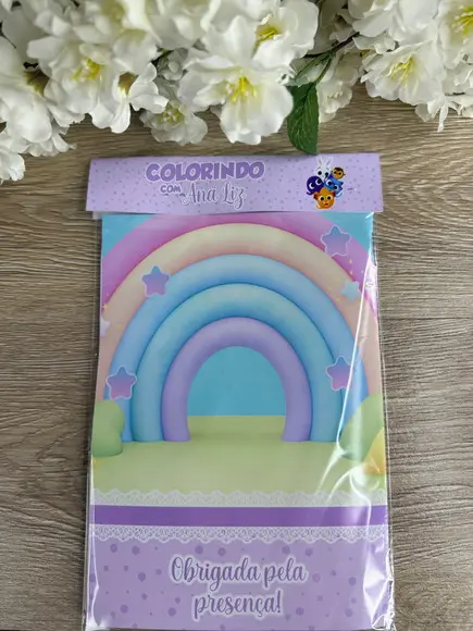 Revista de Colorir Personalizada com Lápis de Cor Bolofofos