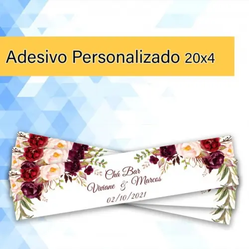 Rótulo Adesivo para Água Personalizado Atacado