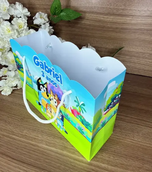 Sacola Nuvem Personalizada Bluey