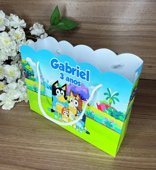 Sacola Nuvem Personalizada Bluey