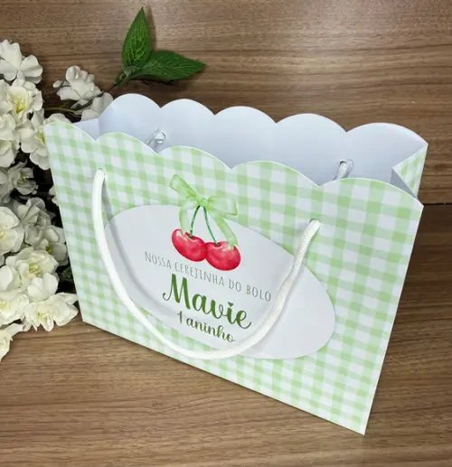 Sacola Nuvem Personalizada Cerejinha